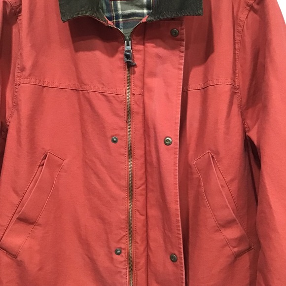 Lands' End Barn Coat Men's LT Chore Jacket Canvas Corduroy Collar Flannel Lined - Picture 3 of 10